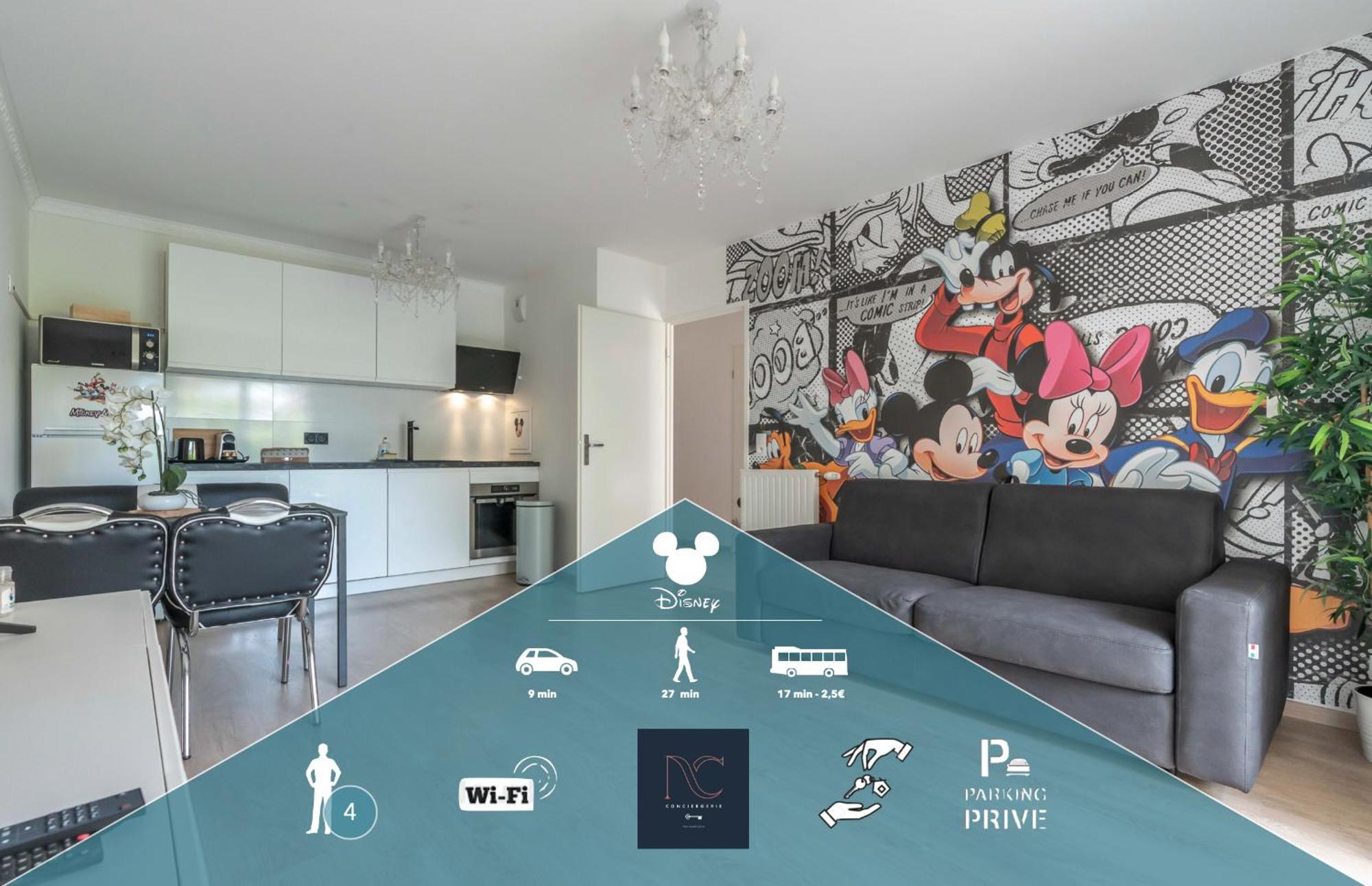 Disneyland-Paris 4Pers,Wifi, Parking 谢西 外观 照片